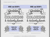 Wedding Activity Book, Wedding Reception Coloring Book or Wedding Favor, Personalized & Printable PDF Download