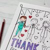 Community Helper & First Responders Thank You Coloring Sheets | PDF Download | Set of Six