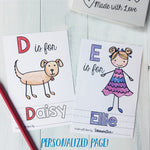 Personalized ABC Page for Baby's First ABC Book | PDF Download