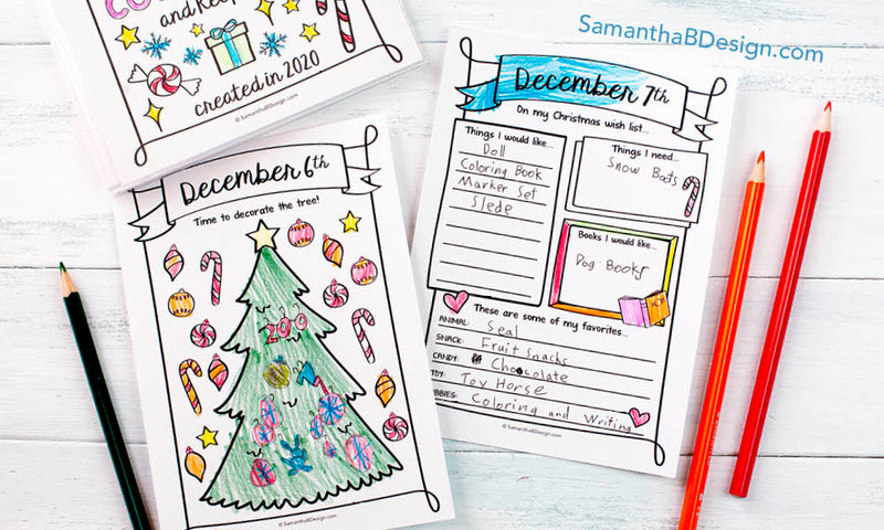 Christmas Advent Calendar Activity Book for Kids + FREE DOWNLOAD