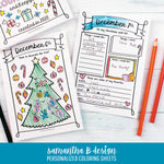 Advent Calendar for Kids - Christmas Coloring Countdown and Keepsake