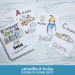Spanish ABC Book Baby Shower Activity, PDF Download (En Español)