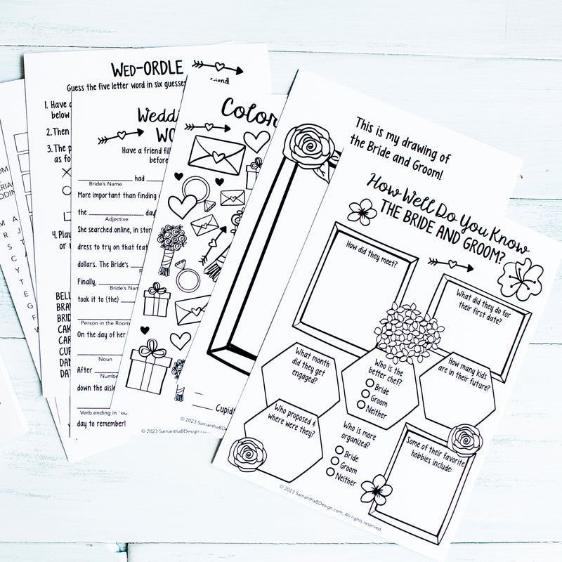 wedding-activity-book-for-wedding-reception-or-event-personalized-p-samantha-b-design for Free Printable Childrens Wedding Activity Book Wedding Activity Book for Wedding Reception or Event, Personalized & P – Samantha B Design for Free Printable Childrens Wedding Activity Book