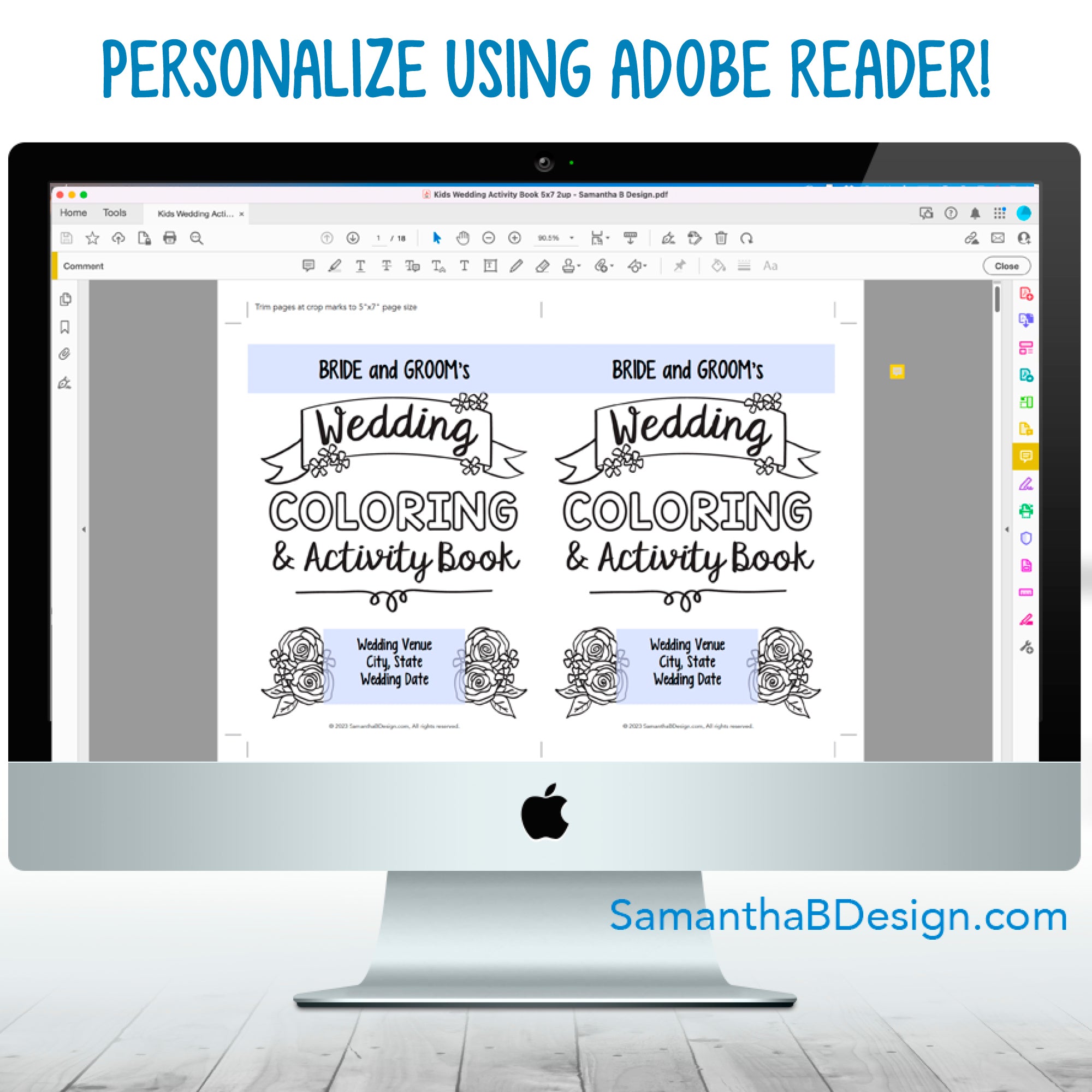 Starting Reception Booklet.pdf Wedding Activity Book for Wedding Reception or Event, Personalized & P ...