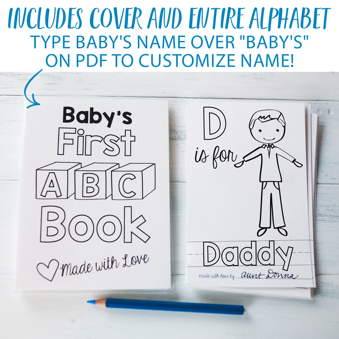 ABC Book Printable PDF Download with Family Pack – Samantha B Design abc-book-printable-pdf-download-with-family-pack-samantha-b-design