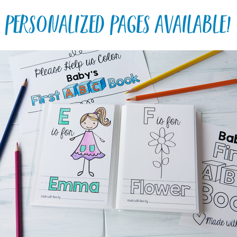 ABC Book Printable PDF Download with Family Pack | 4x6" Final Size