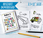 ABC Book Transportation Things that Go - Printable PDF Download | 8.5x11" Final Size