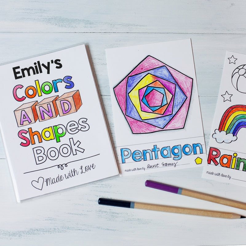 Baby's First Colors and Shapes Book Printable PDF Download | 4x6" Final Size