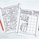 Halloween Printable Kids Activity and Coloring Book Bundle