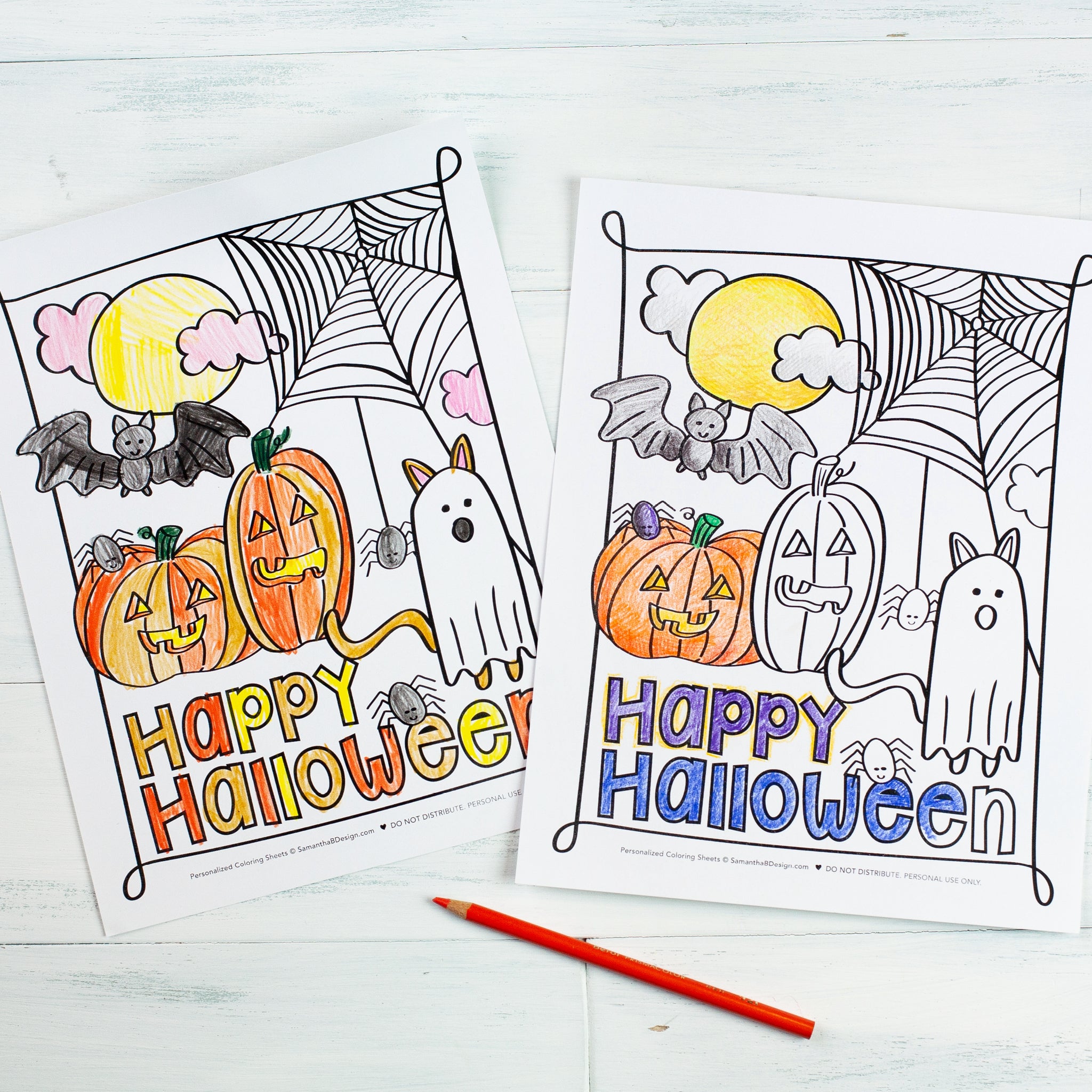 Halloween Coloring Bundle for Kids Ages 8-12, Digital Instant