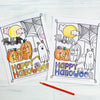 Personalized Halloween Kid's Printable Coloring Pages