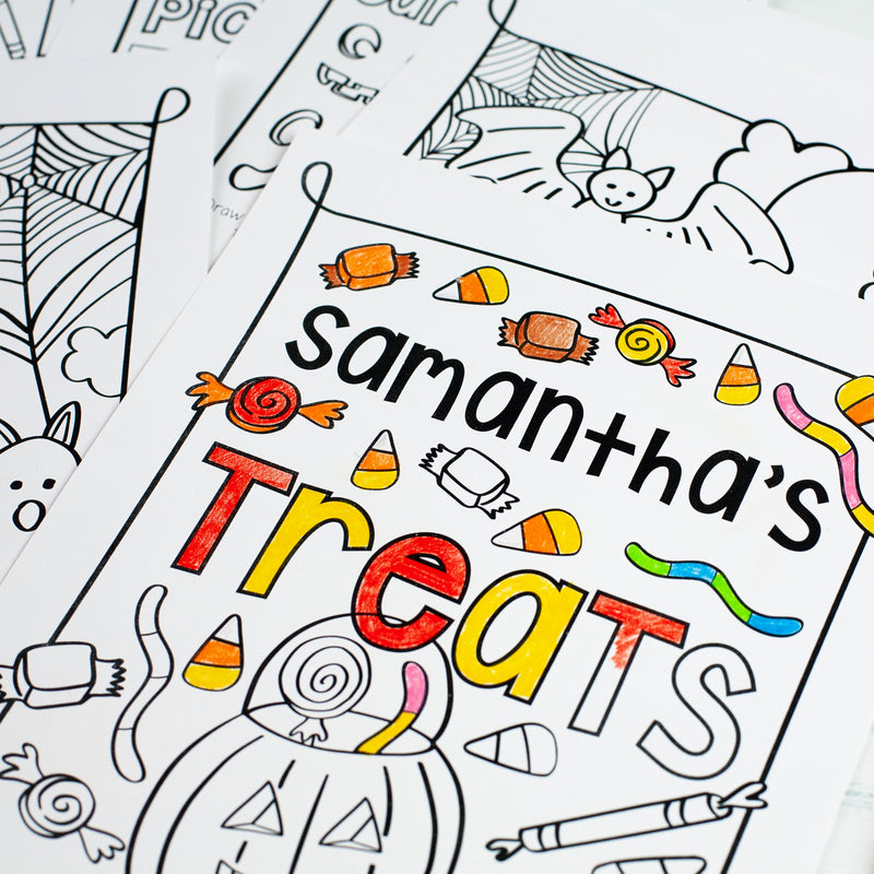 Personalized Coloring Books - Happy Halloween