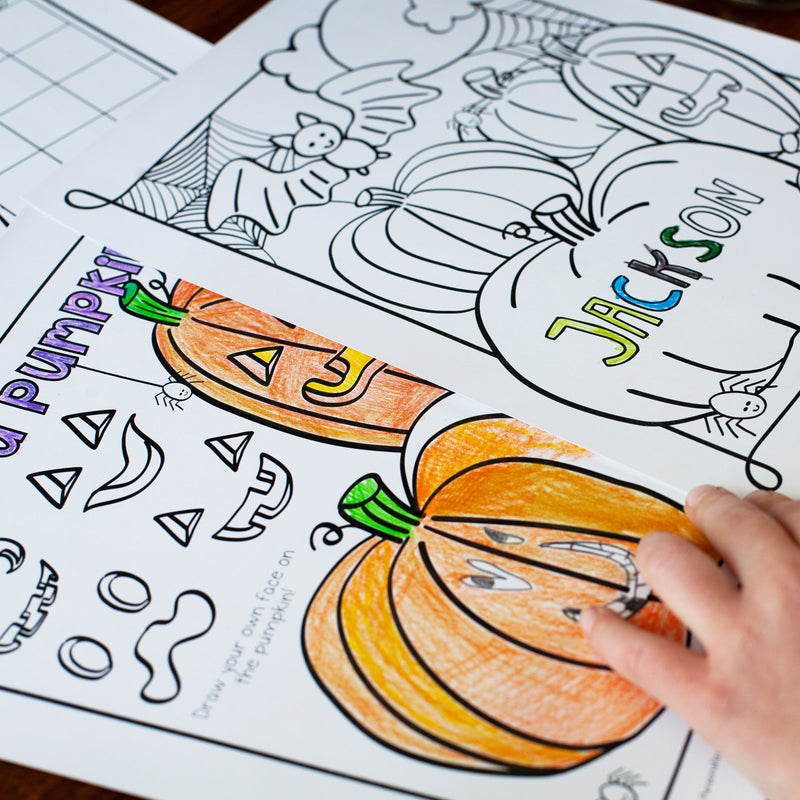 Halloween Printable Kids Activity and Coloring Book Bundle – Samantha B Design