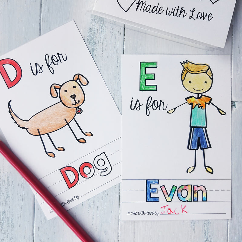 Personalized ABC Page for Baby's First ABC Book | PDF Download